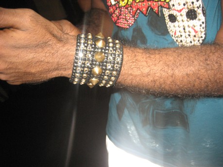 Lexx Perry Wearing One of His Cuffs